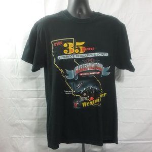 Black Large Harley-Davidson Men Tee shirt